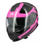 Astone RT 1200 felnyitható bukósisak fekete-pink
